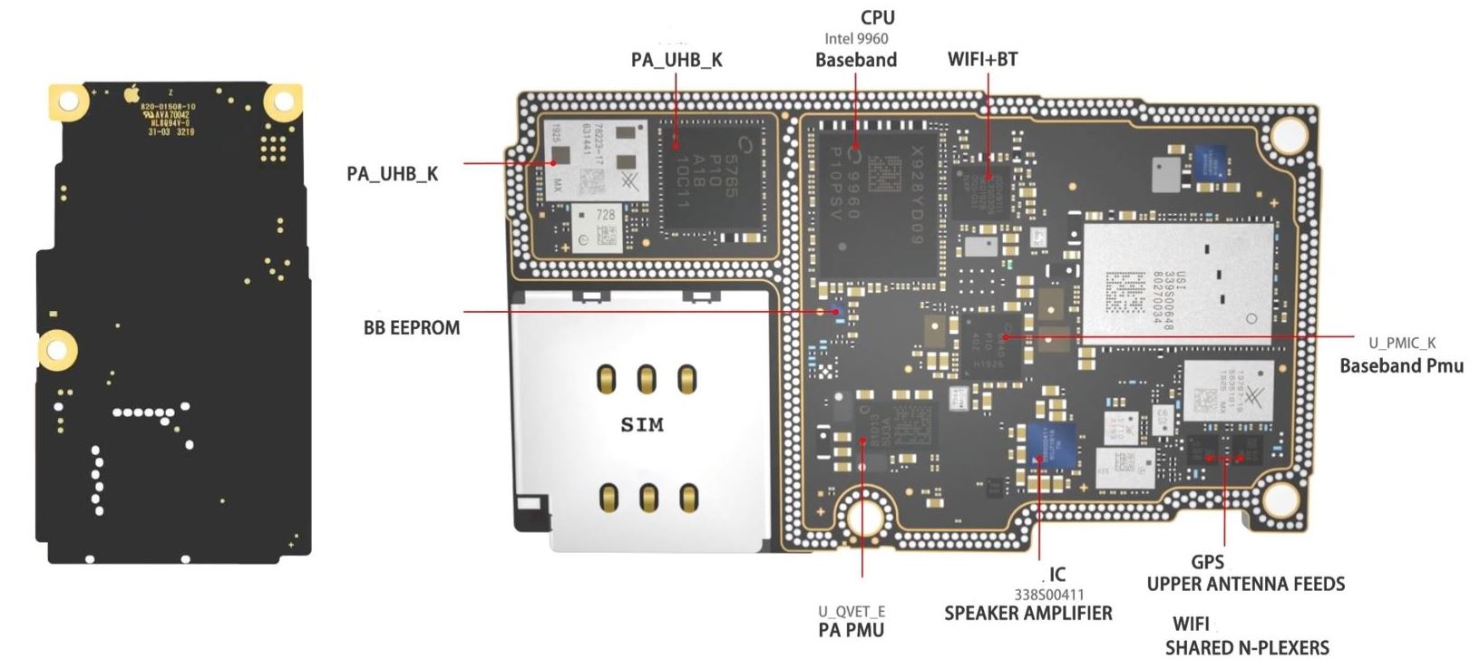 iPhone 11 Pro moederbord - RF