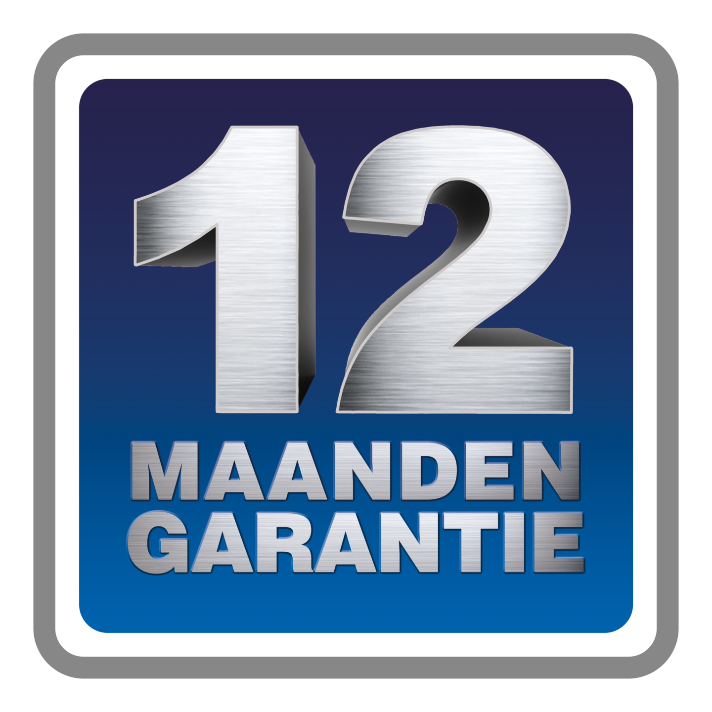 12 maanden garantie